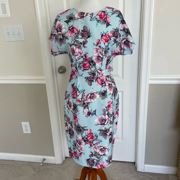 Paper Dolls Scuba Floral Pencil Dress - Picture 2 of 4